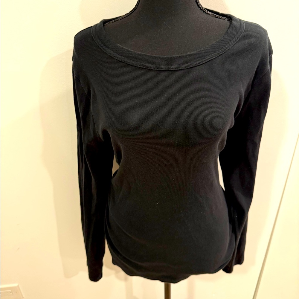 Banana Republic Black Knit Top (XXL)